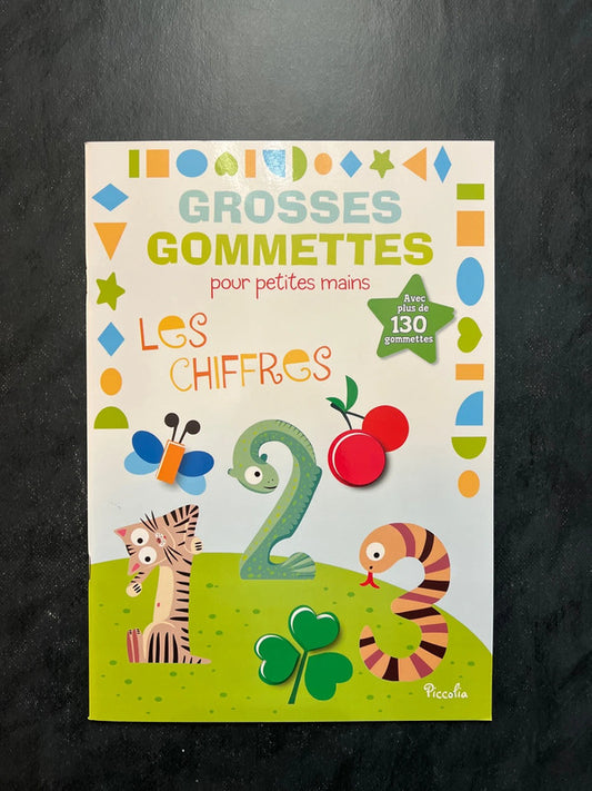 Livre de gommettes - les chiffres