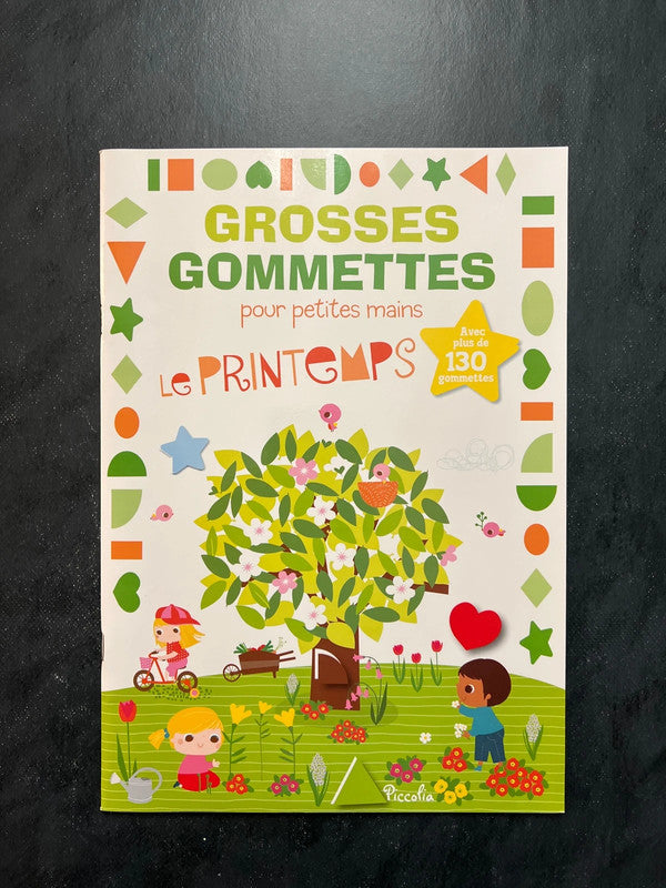 Livre de gommettes - le printemps