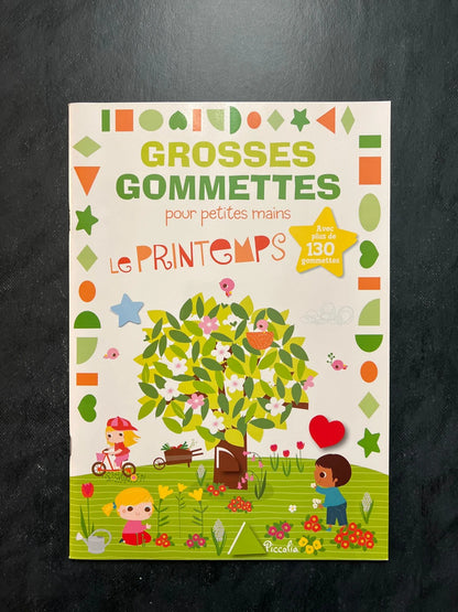 Livre de gommettes - le printemps