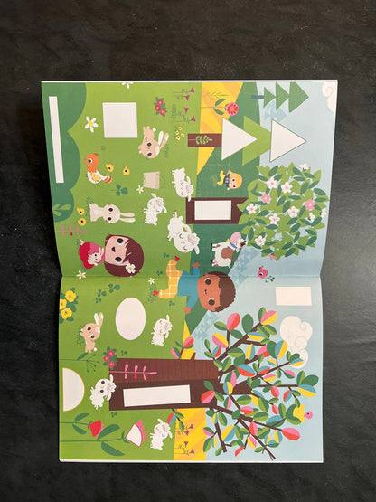 Livre de gommettes - le printemps