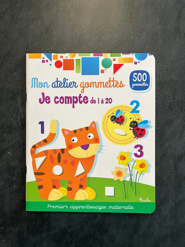 Mon atelier de gommettes - je compte de 1 à 20