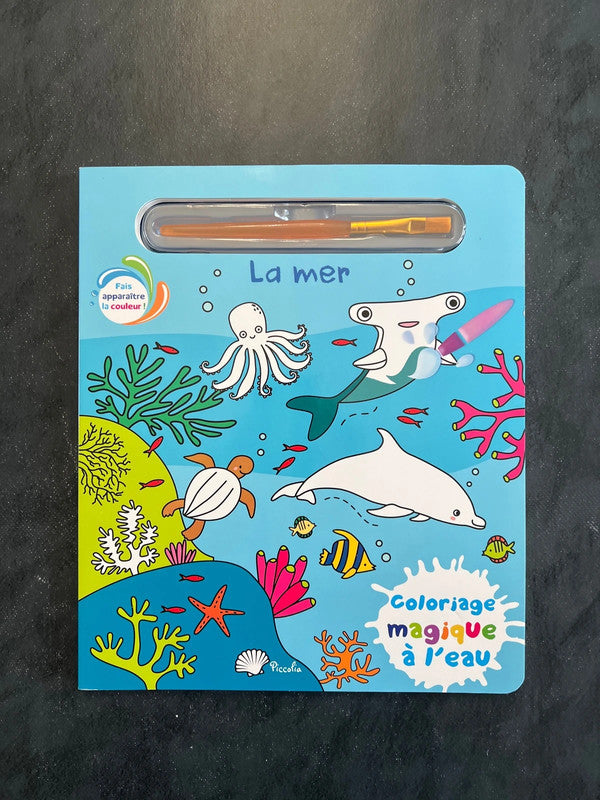 Coloriage magique à l’eau - la mer