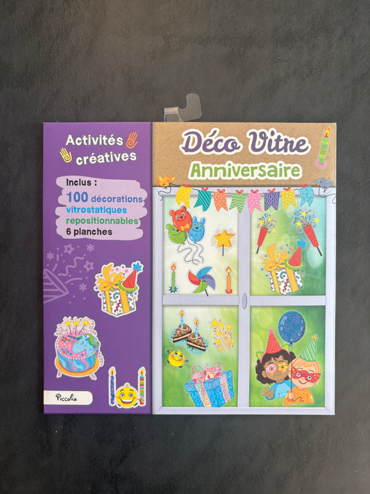 Déco vitre - anniversaire