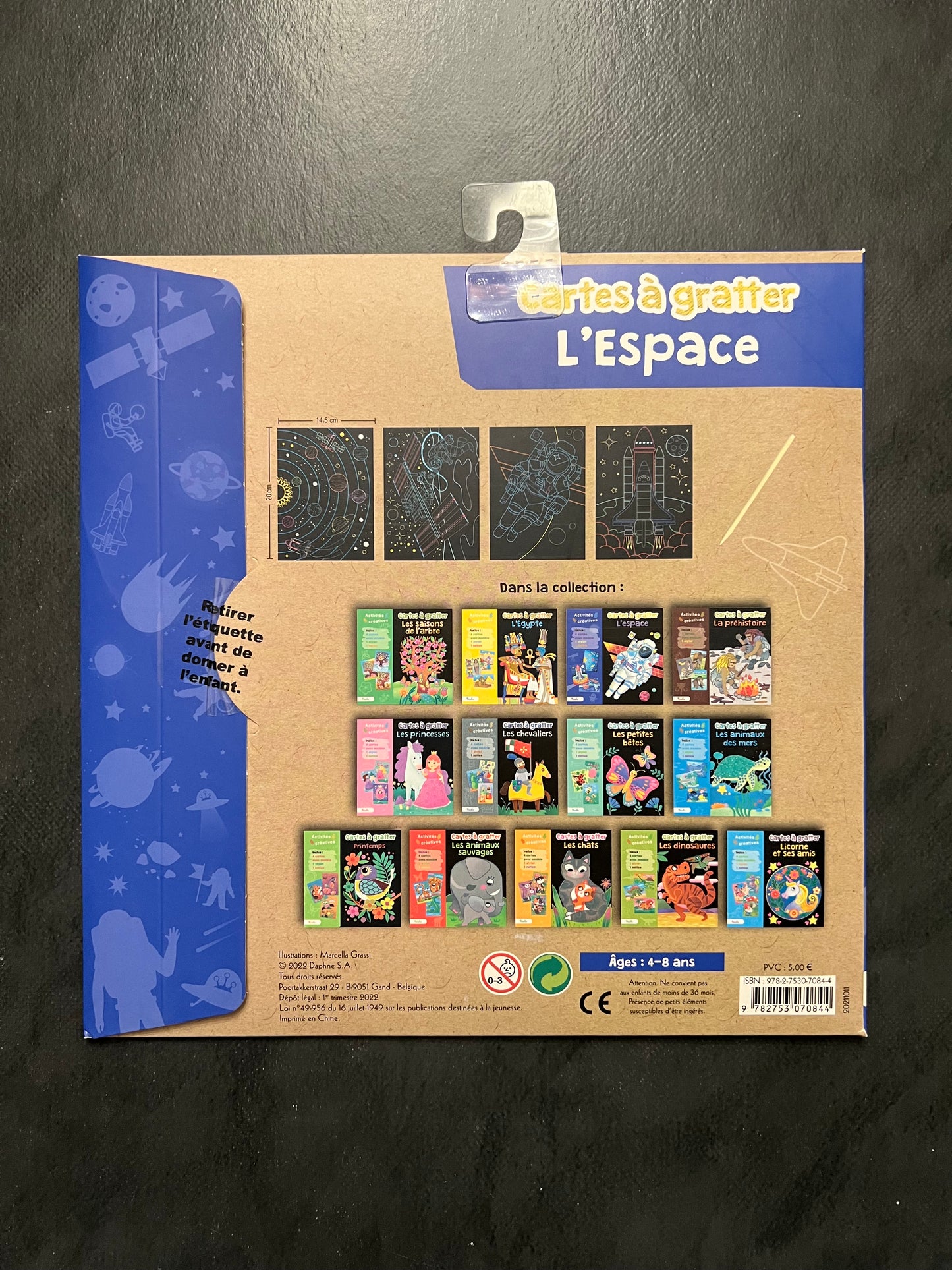 Cartes à gratter - l'espace