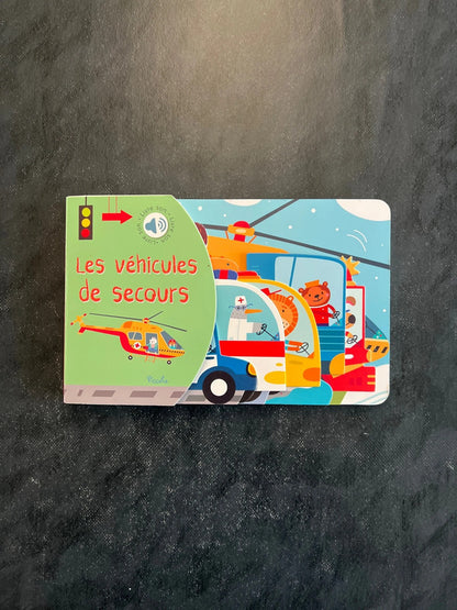 Livre sonore - les véhicules de secours