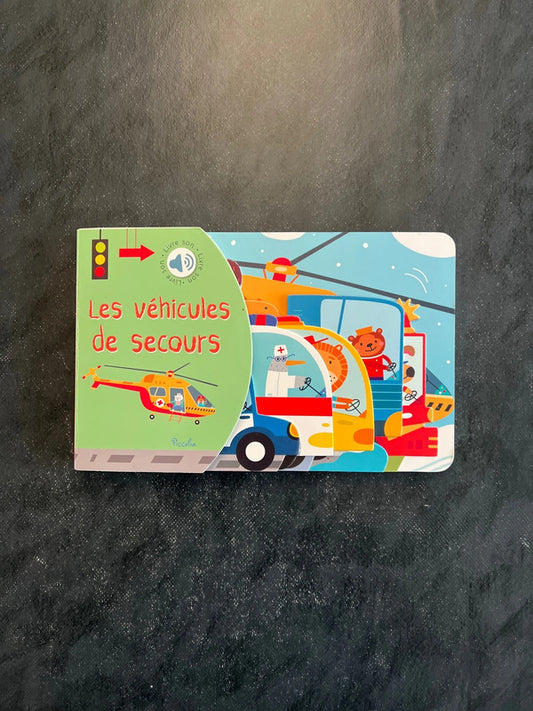Livre sonore - les véhicules de secours