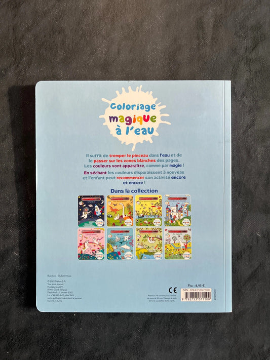 Coloriage magique à l’eau - les châteaux et chevaliers