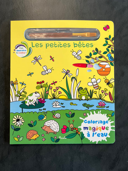 Coloriage magique à l'eau - les petites bêtes