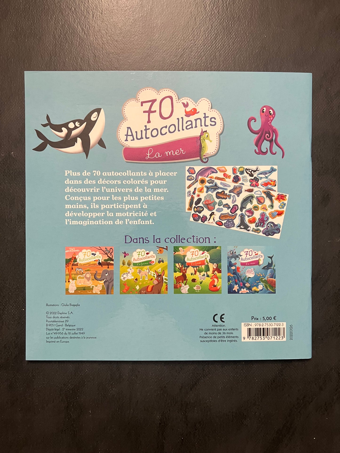 70 autocollants - la mer