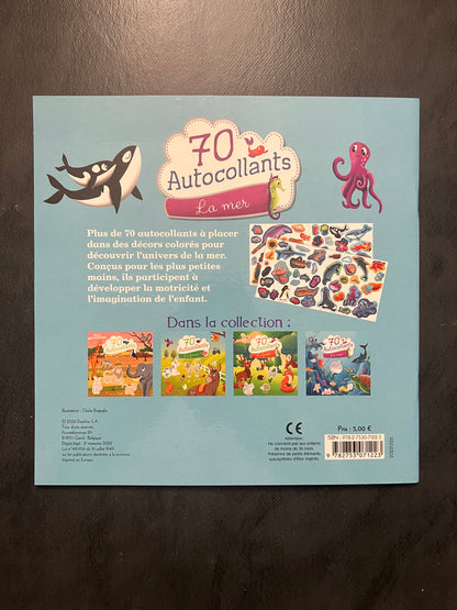 70 autocollants - la mer
