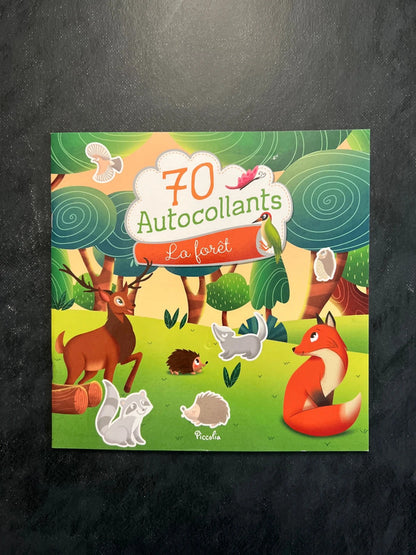 70 autocollants - la forêt