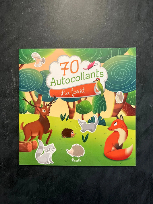70 autocollants - la forêt