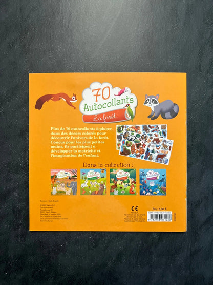 70 autocollants - la forêt