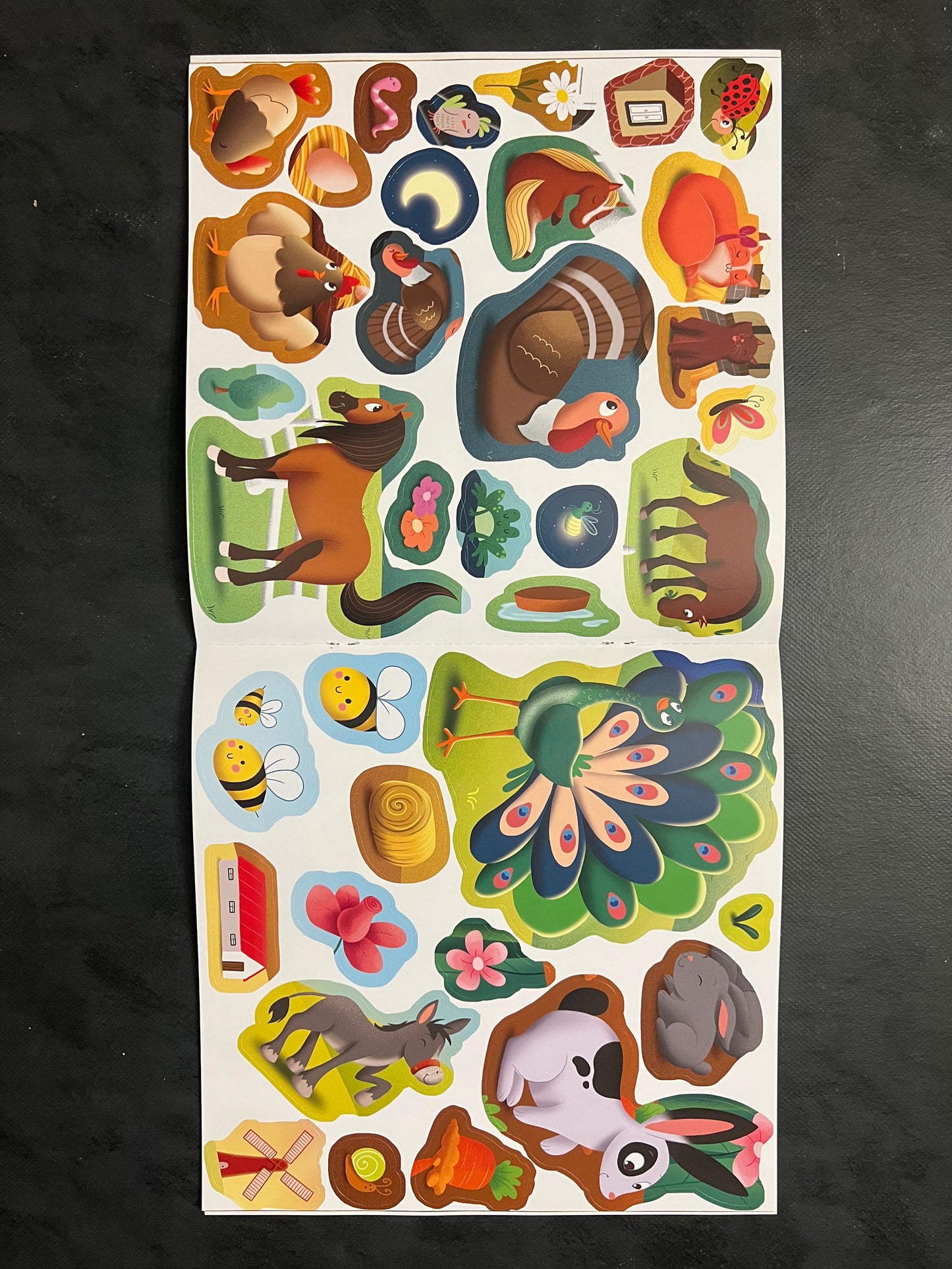 70 autocollants - la ferme