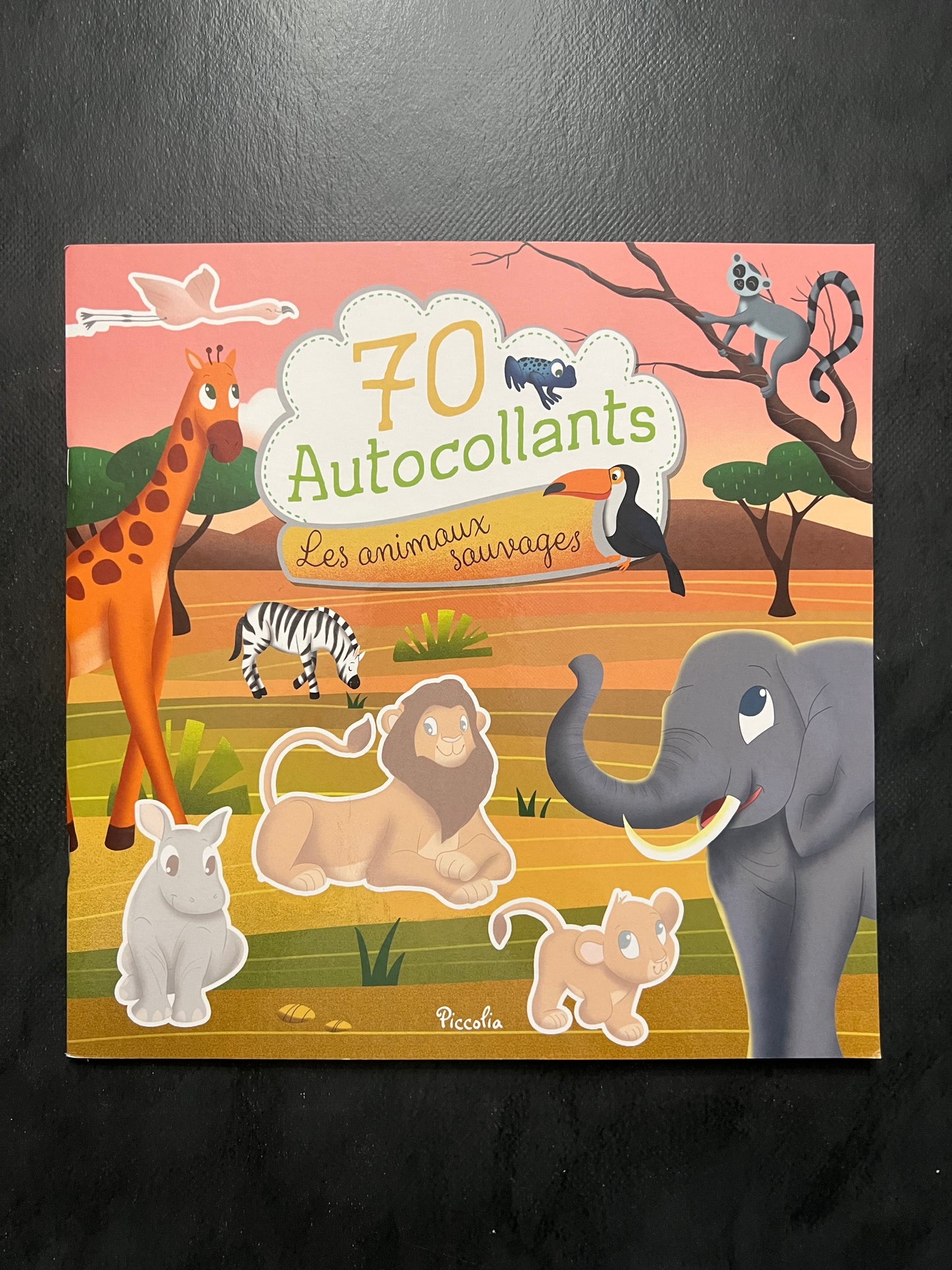 70 autocollants - animaux sauvages