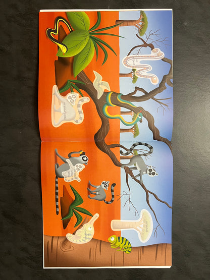 70 autocollants - animaux sauvages