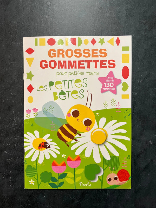 Livre de gommettes - les petites bêtes