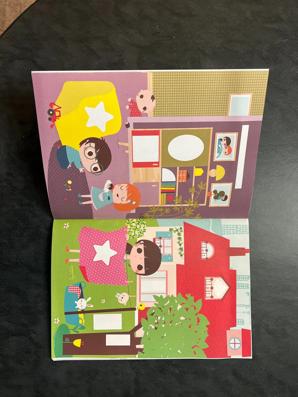 Livre de gommettes - à la maison