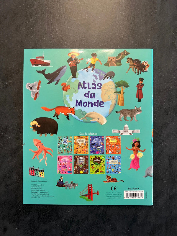 Livre autocollants - atlas du monde