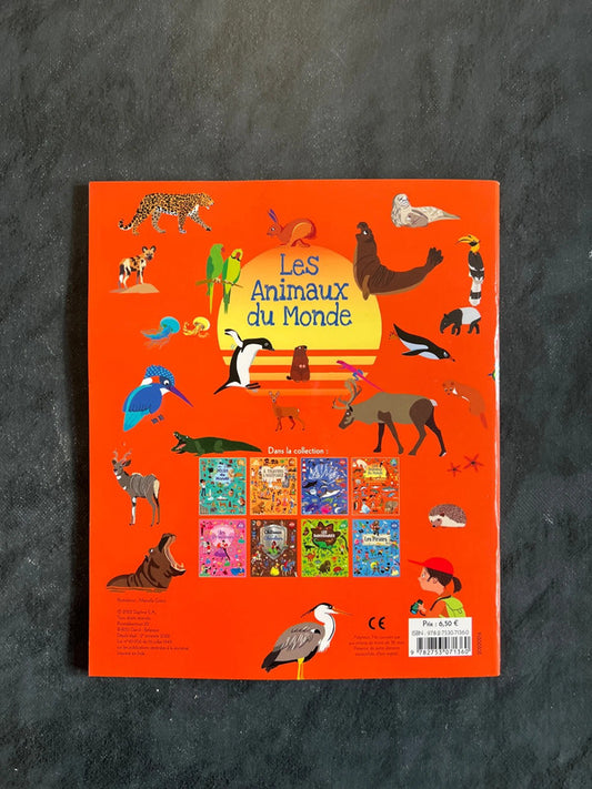 Livre autocollants - les animaux du monde