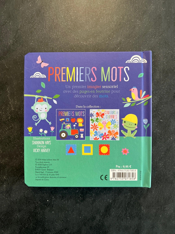 Livre à toucher - premiers mots