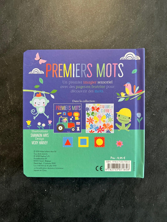 Livre à toucher - premiers mots