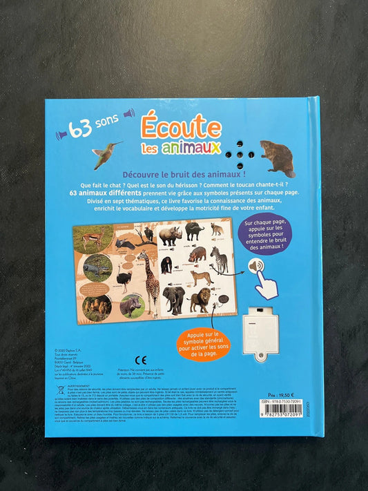 Livre sonore - écoute les animaux
