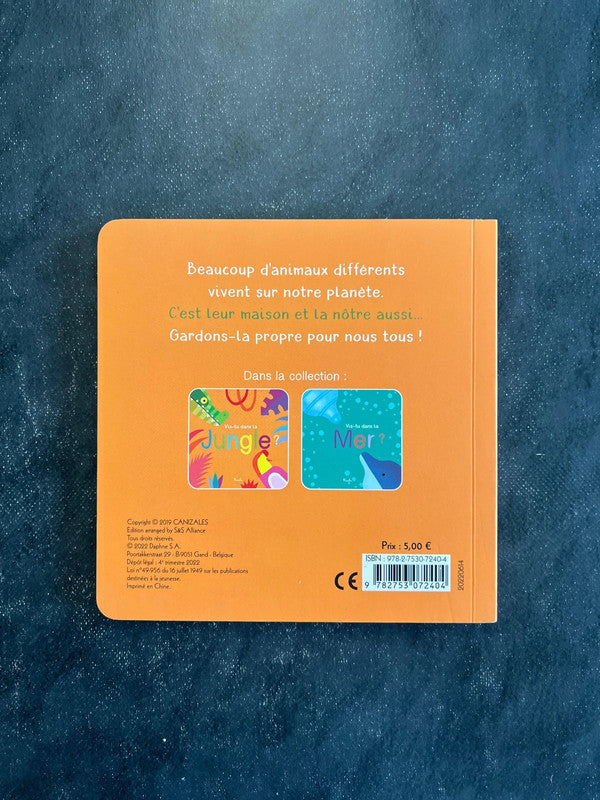 Livre cartonné - vis-tu dans la jungle