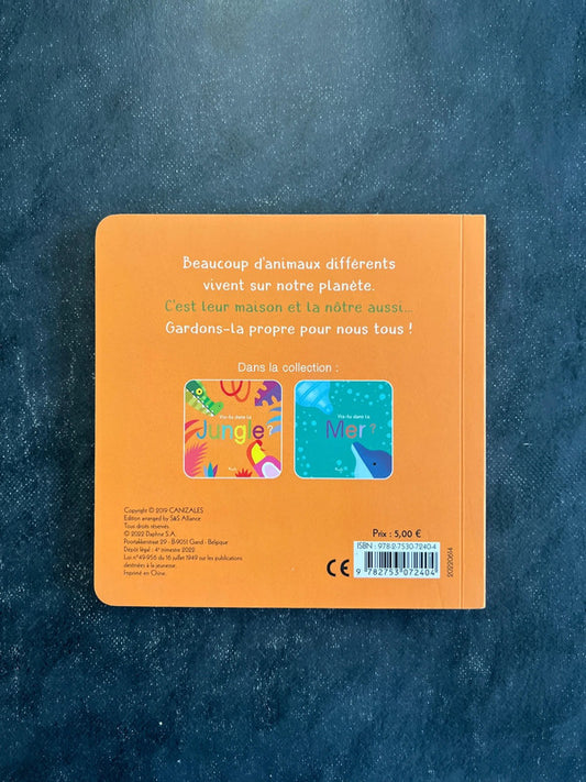 Livre cartonné - vis-tu dans la jungle