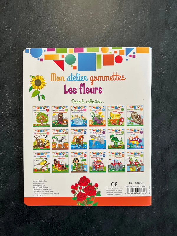 Mon ateliers de gommettes - les fleurs