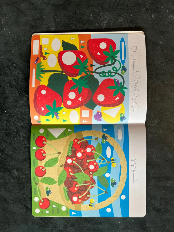 Mon atelier de gommettes - les fruits et les légumes