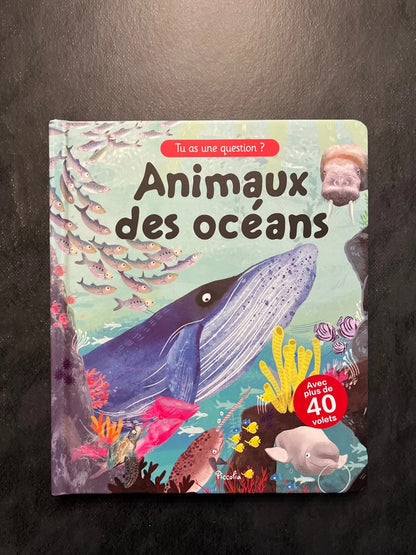 Livre à volets - animaux des océans