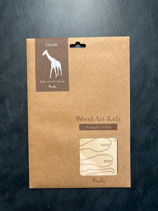 Maquette en bois - girafe