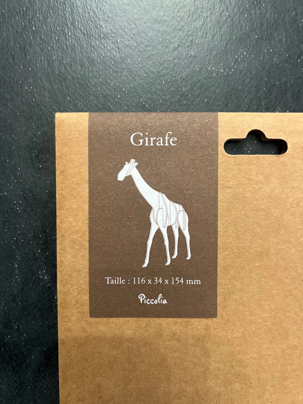 Maquette en bois - girafe