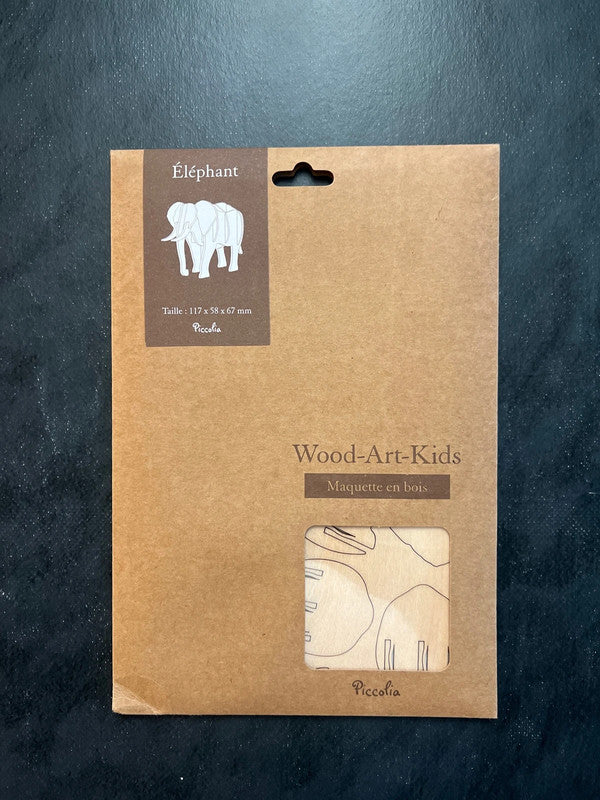 Maquette en bois - éléphant