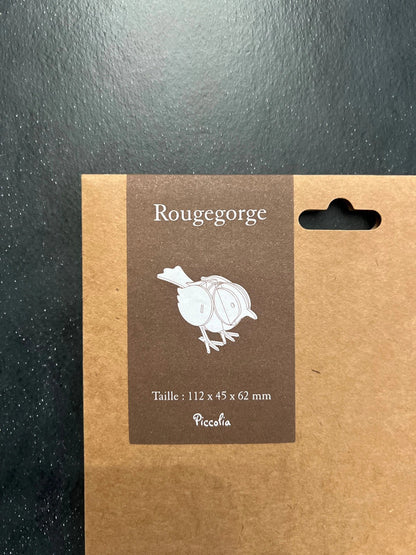 Maquette en bois - rouge-gorge