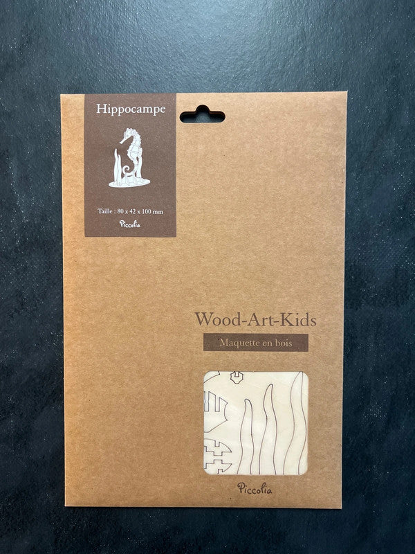 Maquette en bois - hippocampe