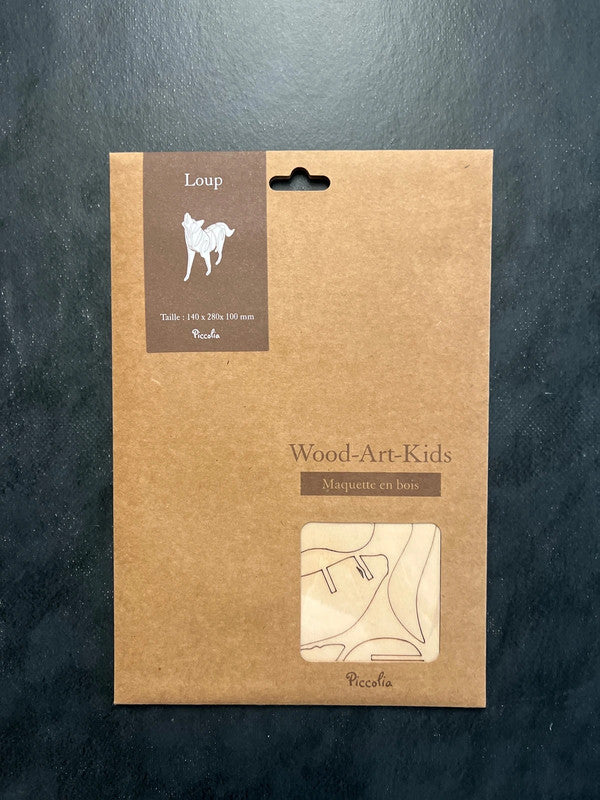 Maquette en bois - loup