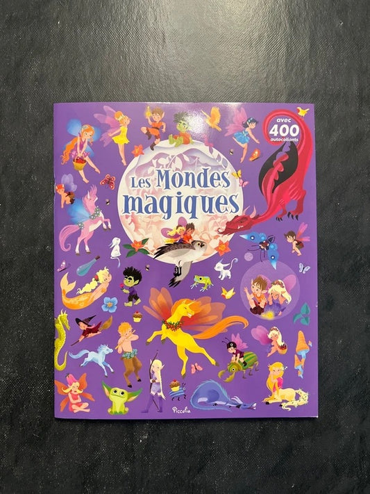 Livre autocollants - Les mondes magiques | 4-6 ans