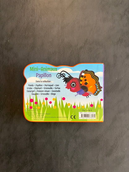 Livre cartonné mini animaux - papillon