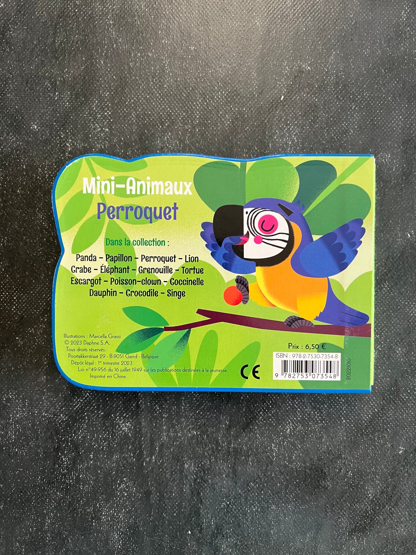 Perroquet - Livre cartonné silhouetté Mini-animaux (2-4 ans)