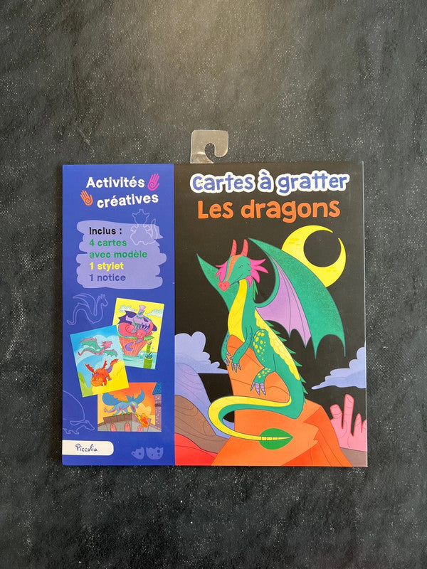 Cartes à gratter - les dragons