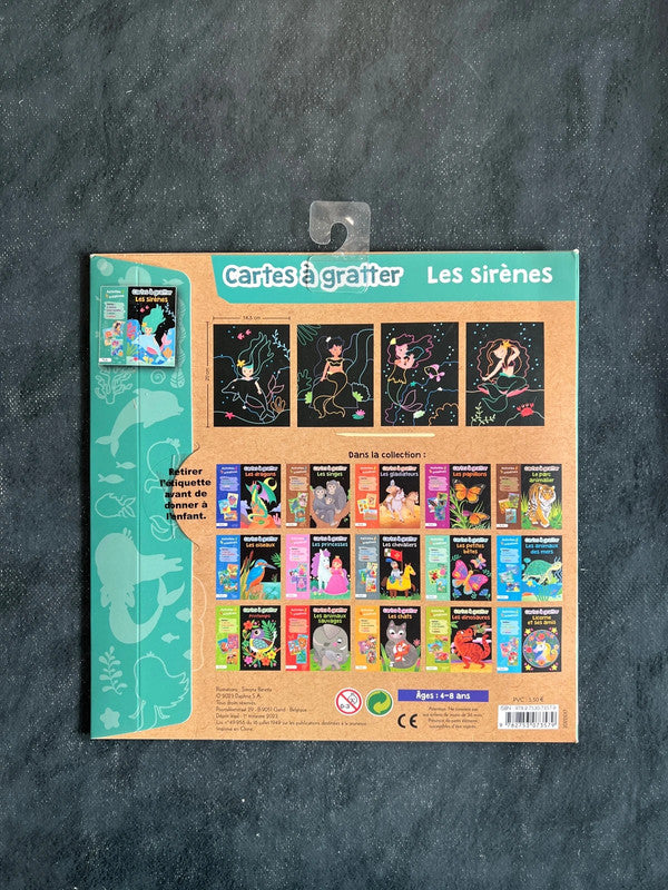 Cartes à gratter - les sirènes