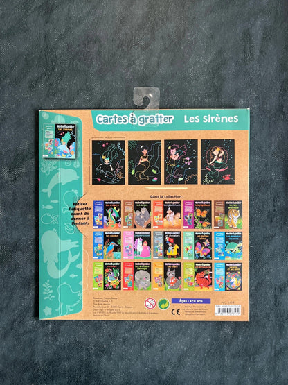 Cartes à gratter - les sirènes