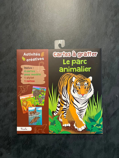 Cartes à gratter - le parc animalier