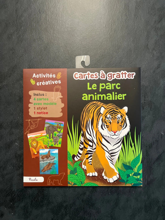 Cartes à gratter - le parc animalier