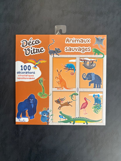 Déco vitre - Les animaux sauvages