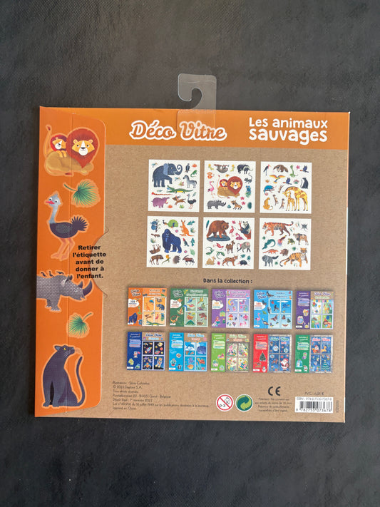 Déco vitre - Les animaux sauvages