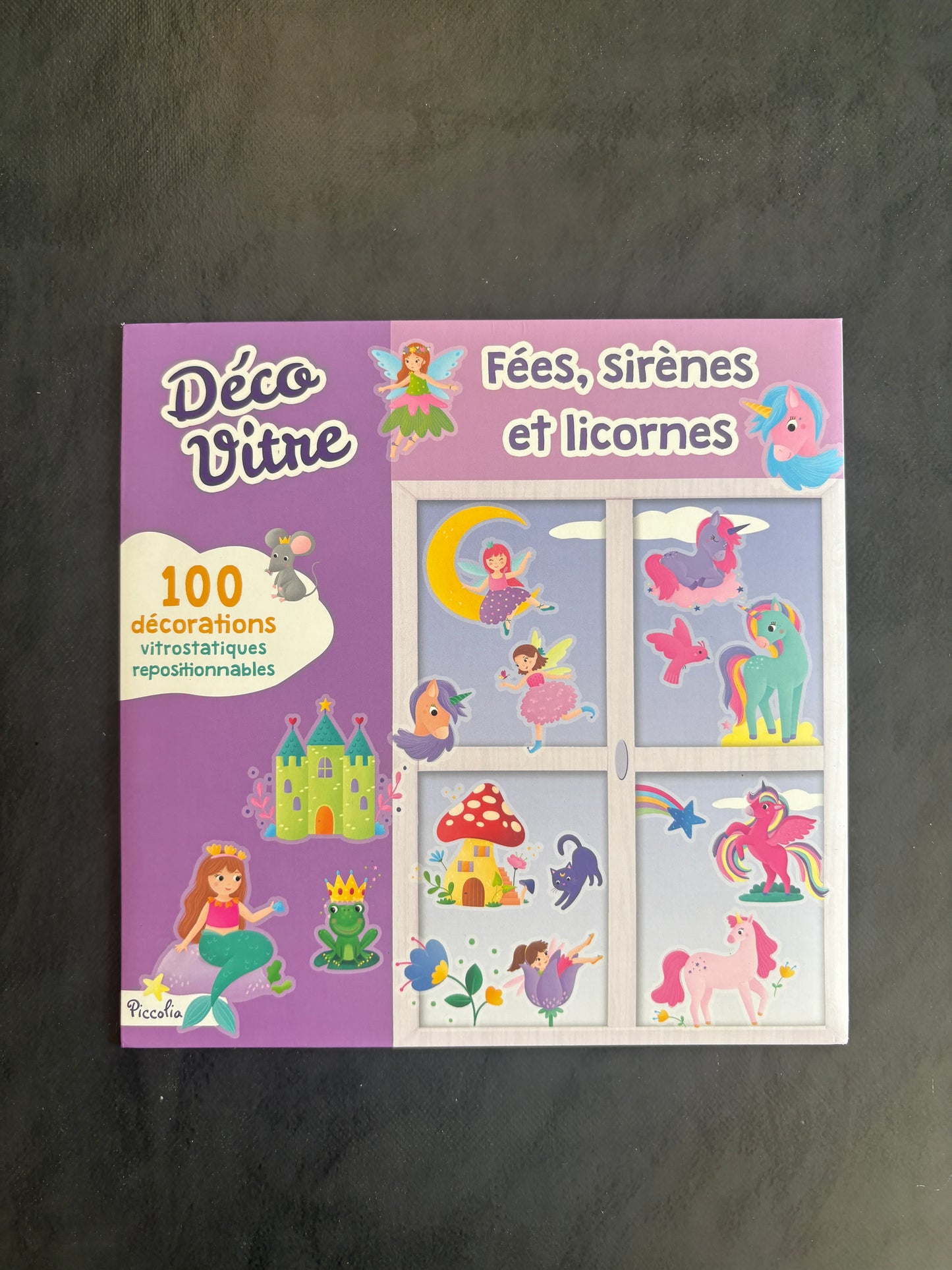 Déco vitre - Fées, sirènes et licornes