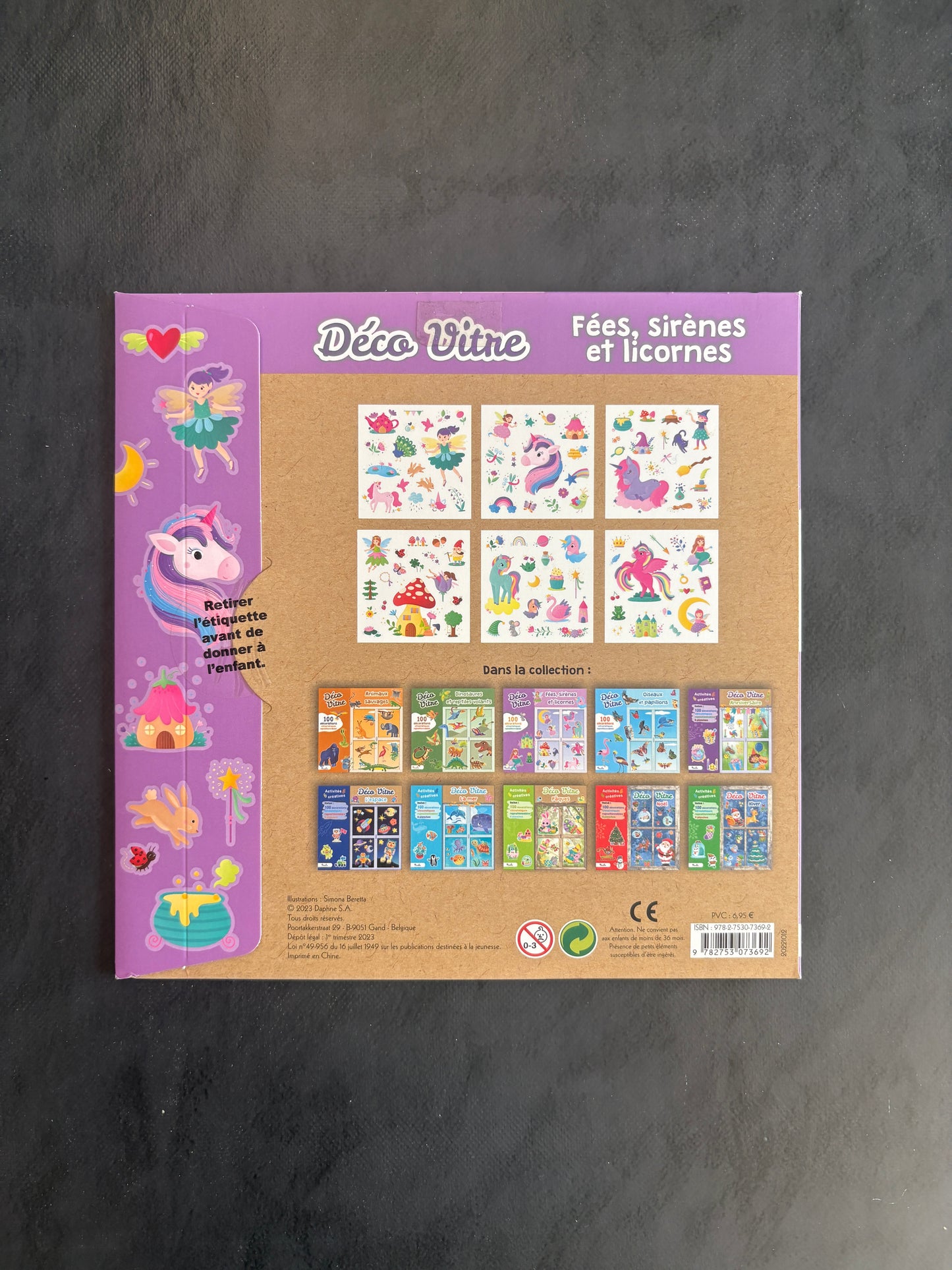 Déco vitre - Fées, sirènes et licornes